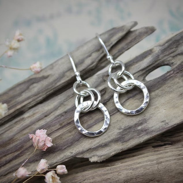 Retro Personality And Minimalism Round Ring Earrings