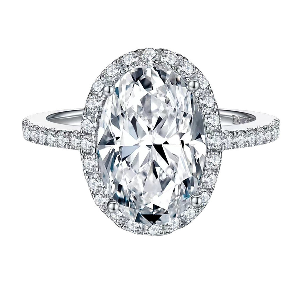 S925 Pure Silver High Carbon Diamond Proposal Dove Egg Ring